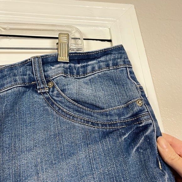 JMS Just My Size Jeans Womens 20W Butterfly Stretch Classic High Rise Plus Y2K - Picture 13 of 16